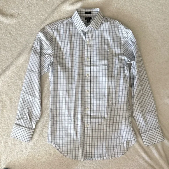 J. Crew Factory Performance Dress Shirt White S - Picture 2 of 4